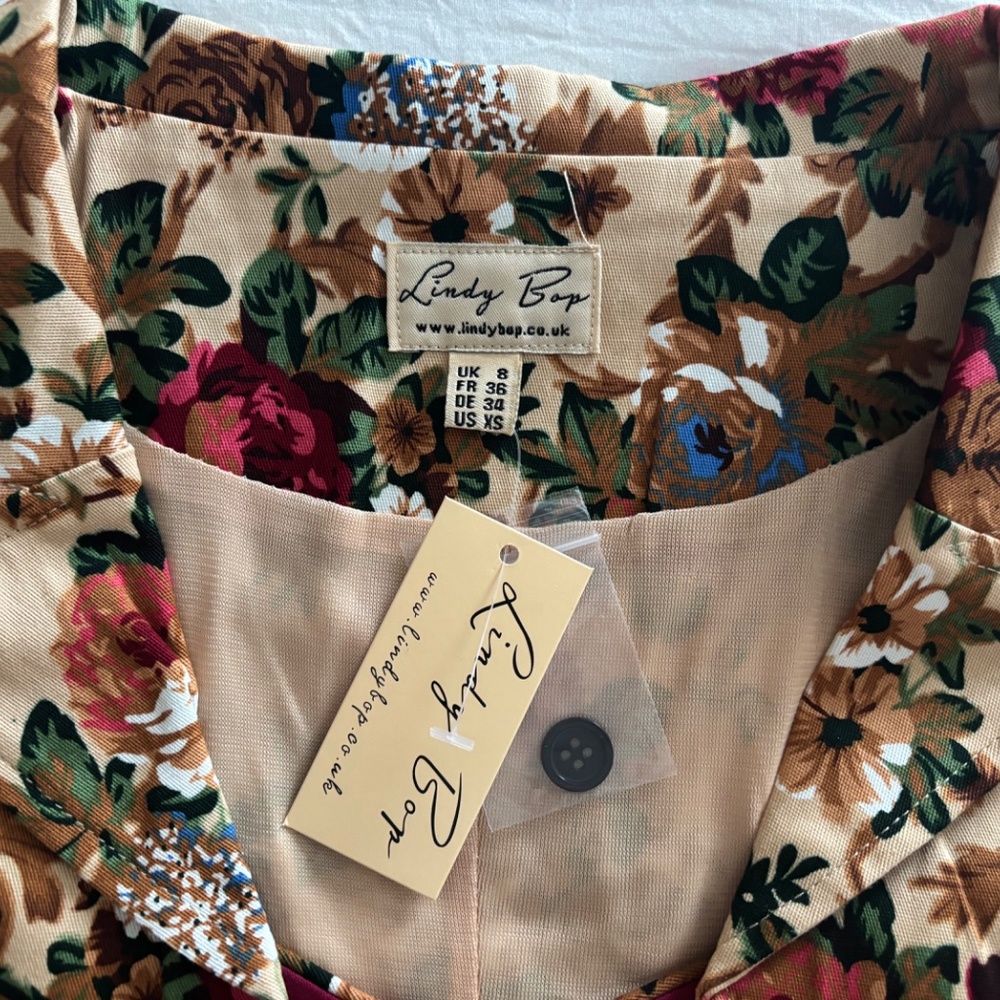 New With Tags! Lindy Bop  Geneva Dress XS TODAY ONLY $35 APRIL 1st! - Picture 5 of 9